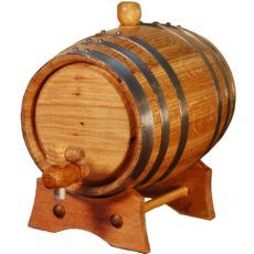 Barril de madera de roble americano para añejar vino, whisky, cerveza, licores
